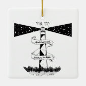 Land's End John o'groats vuurtoren Keramisch Ornament (Achterkant)