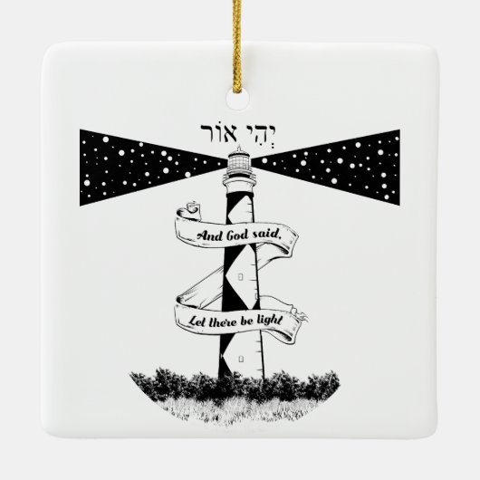 Land's End John o'groats vuurtoren Keramisch Ornament (Achterkant)