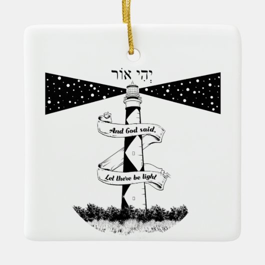 Land's End John o'groats vuurtoren Keramisch Ornament (Voorkant)