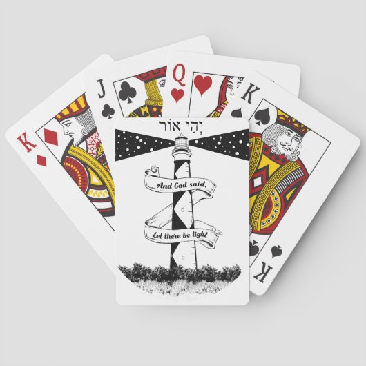 Land's End John o'groats vuurtoren Pokerkaarten (Achterkant)