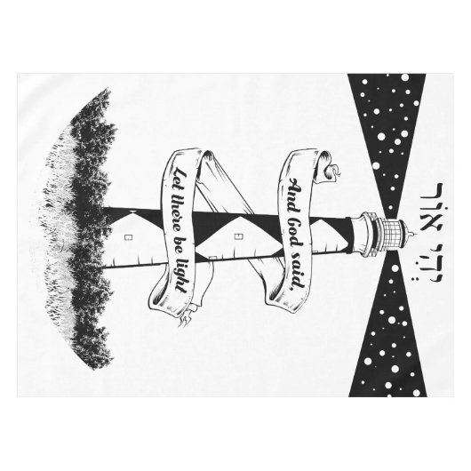 Land's End John o'groats vuurtoren Tafelkleed (Voorkant (Horizontaal))