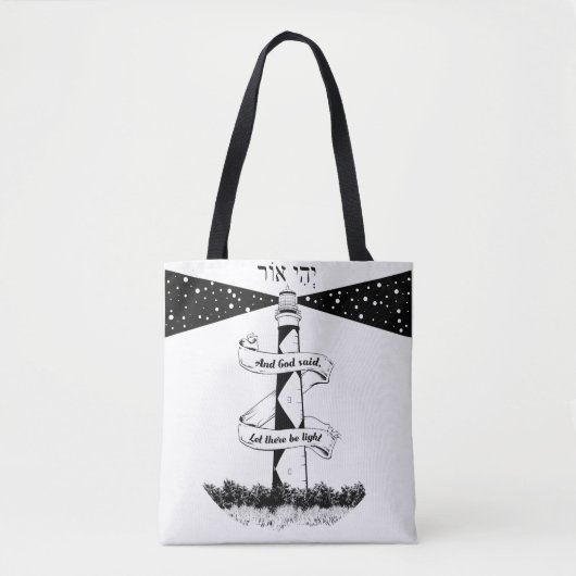 Land's End John o'groats vuurtoren Tote Bag (Voorkant)