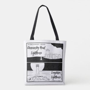 Land's End John o'groats vuurtoren Tote Bag