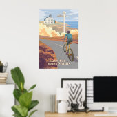 Lands End naar John OGroats Fietsreisposter Poster (Thuiskantoor)