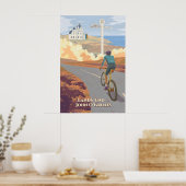 Lands End naar John OGroats Fietsreisposter Poster (Keuken)
