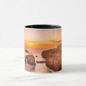 Lands End Sunset Enys Dodnan Armed Knight Cornwall Mok (Midden)