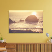 Lands End Sunset, San Francisco Stretched Canvas (Insitu (Woonkamer))