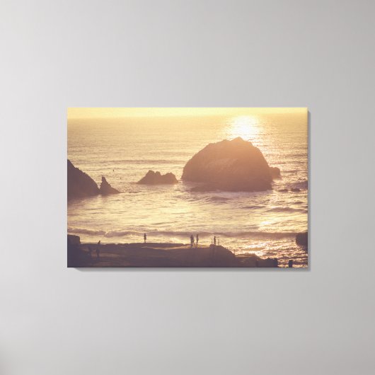 Lands End Sunset, San Francisco Stretched Canvas (Voorkant)