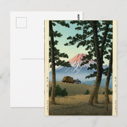  Landsape Scenery Mt. Fuji Briefkaart (Voorkant / Achterkant)