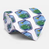 Landsat 7 Program Logo Stropdas (Opgerold)