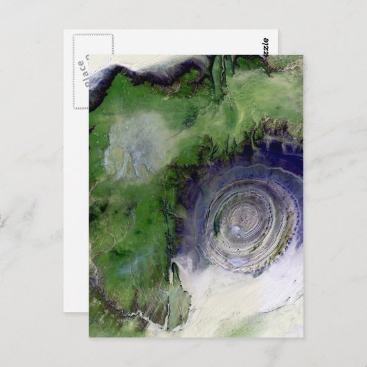 Landsat 7 Richat Structure Briefkaart (Voorkant / Achterkant)