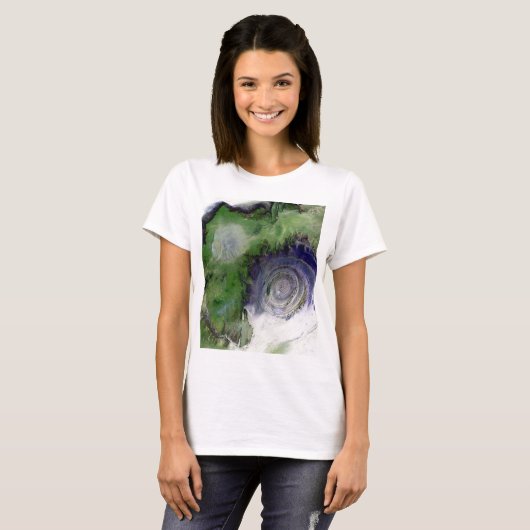 Landsat 7 Richat Structure T-shirt (Voorkant volledig)