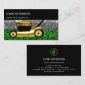 Landscap van de grassteigers van de grasmachine visitekaartje (Voorkant / Achterkant)