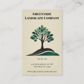 Landscape Arborist Yard Service Tree Service Visitekaartje (Voorkant)