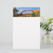 Landscape Arch in Arches National Park Briefpapier (Staand voorkant)