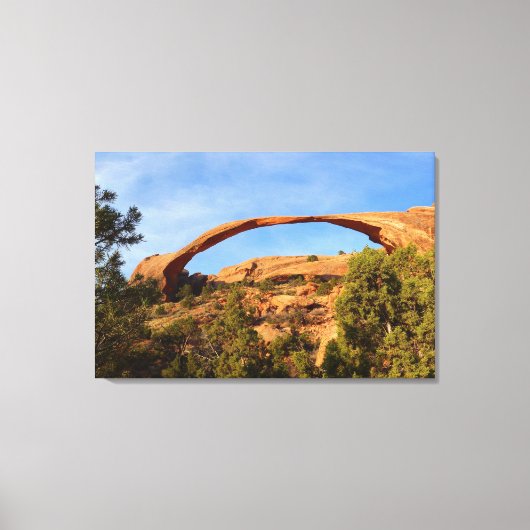 Landscape Arch in Arches National Park Canvas Afdruk (Voorkant)