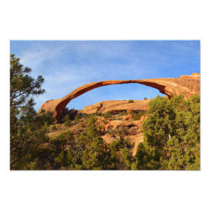 Landscape Arch in Arches National Park Foto Afdruk