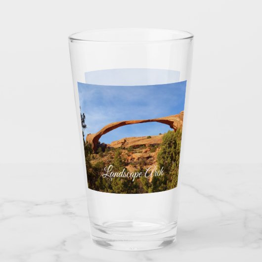 Landscape Arch in Arches National Park Glas (Voorkant)
