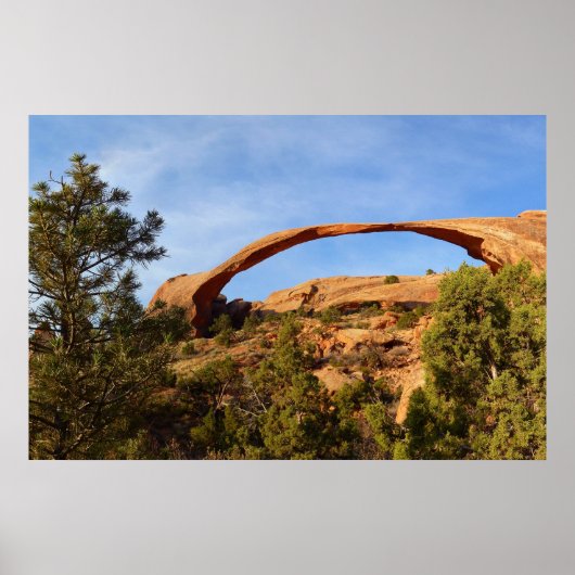 Landscape Arch in Arches National Park Poster (Voorkant)