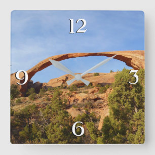 Landscape Arch in Arches National Park Vierkante Klok