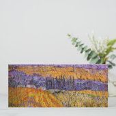 Landscape at Auvers in Rain by Vincent van Gogh (Staand voorkant)