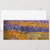 Landscape at Auvers in Rain by Vincent van Gogh (Voorkant / Achterkant)