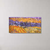 Landscape at Auvers in Rain by Vincent van Gogh Canvas Afdruk (Voorkant)