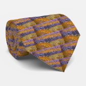 Landscape at Auvers in Rain by Vincent van Gogh Stropdas (Opgerold)