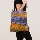 Landscape at Auvers in Rain by Vincent van Gogh Tote Bag (Dichtbij)