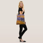 Landscape at Auvers in Rain by Vincent van Gogh Tote Bag (Op model)