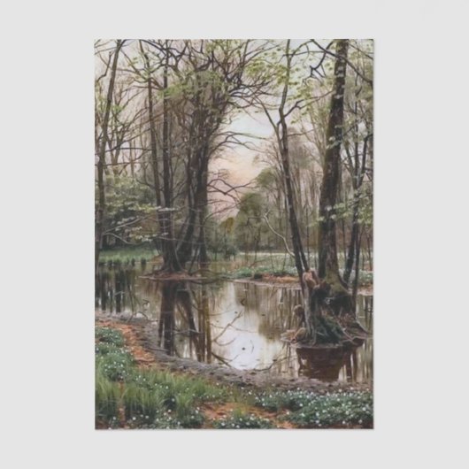 Landscape by Peder Mork Monsted Tissuepapier (Voorkant)