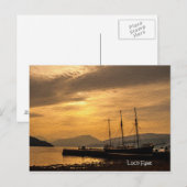 Landscape Dawn, Loch Fyne, Schotland Briefkaart (Voorkant / Achterkant)