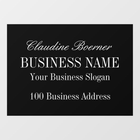 Landscape Decal Clings Business Home (Vel)