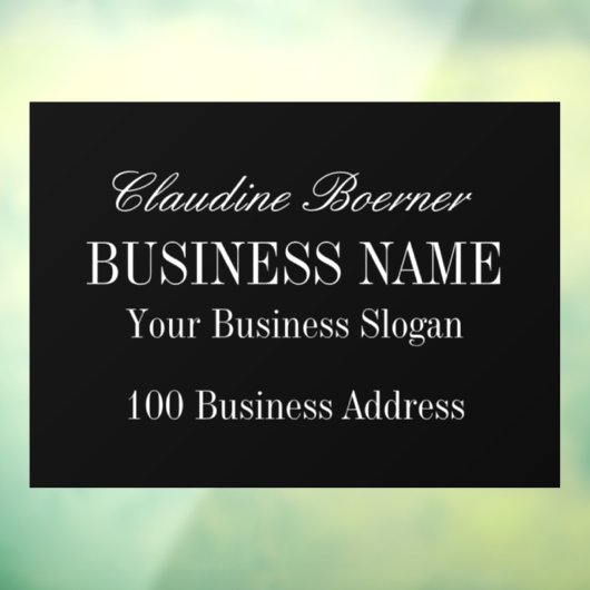 Landscape Decal Clings Business Home (Vel 3)