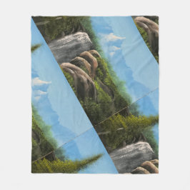 Landscape design blanket fleece deken