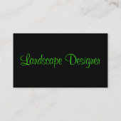 Landscape Designer Profile Card -  Visitekaartje (Achterkant)