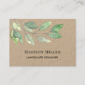 Landscape Designer QR Code Greenery  Visitekaartje (Voorkant)