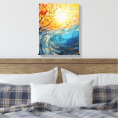 Landscape in Ukrainian motifs Canvas Afdruk (Insitu (Slaapkamer))