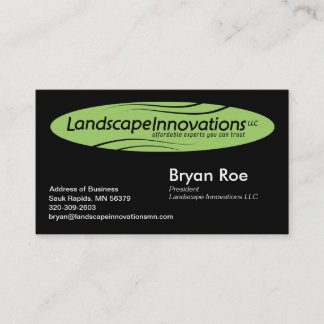Landscape Innovations Business Card Template Visitekaartje