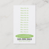 Landscape Innovations Business Card Template Visitekaartje (Achterkant)