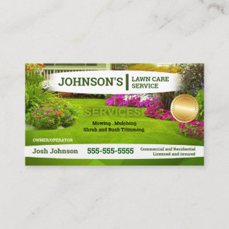 Landscape Lawn Care Visitekaartje