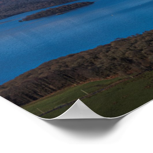 Landscape Loch Lomond uit Conic Hill Panorama Poster (Hoek)