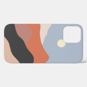 Landscape mid century illustrations,minimalist lan Case-Mate iPhone case (Achterkant (horizontaal))