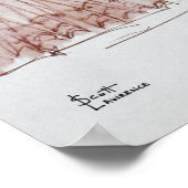 Landscape Mont Saint-Michel | Normandië, Frankrijk Poster (Hoek)