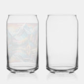 Landscape nature sunset lake Mountain forest Blikvorm Glas (Achterkant)