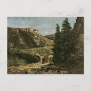 Landscape near Ornans, c.1858 Briefkaart