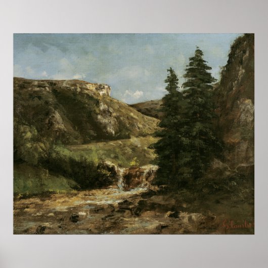 Landscape near Ornans, c.1858 Poster (Voorkant)