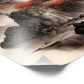 Landscape of ancient villages in Ninh Binh Vietnam Foto Afdruk (Hoek)