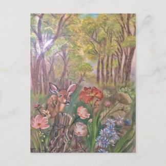 landscape paint painting hand art nature briefkaart