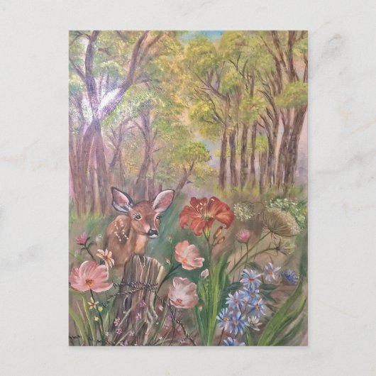 landscape paint painting hand art nature briefkaart (Voorkant)